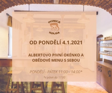 Výdejní okénko na Pivnici Holba