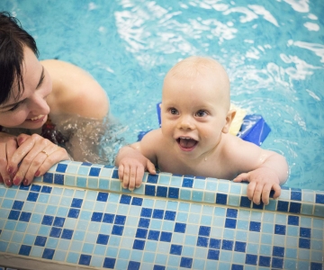Infant and toddler swimming