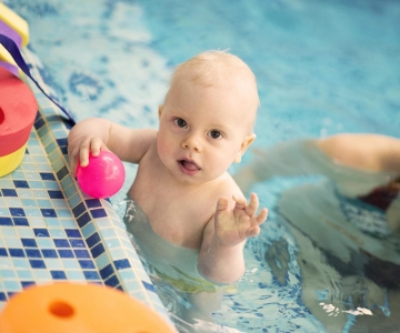 Infant and toddler swimming